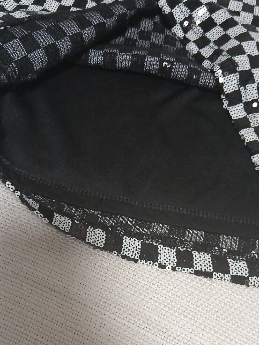 Art Class Black & White Checkerboard Mini Skirt -  Size 6 - Picture 3 of 4